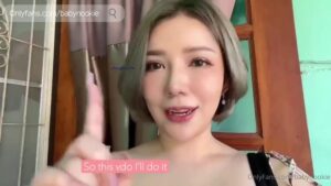 น้องบาบี้ Babynookie นมยักษ์ ซอยหีตัวเองในห้องน้ำประชาชน น้ำเงี่ยนพุ่งกระจาย